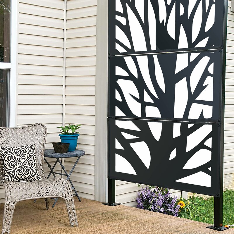 6 Ft. H X 4 Ft. W Metal Privacy Screen 